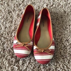 Kelly & Katie striped ballet flats size 8
